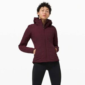 LULULEMON RUN ANOTHER MILE SIZE 4 Jacket GORGEOUS WINE COLOR